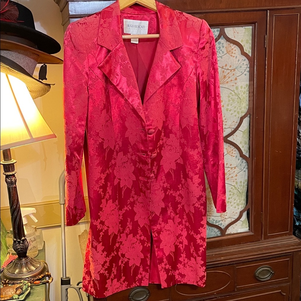 Hugo Buscati Red Floral Blazer
